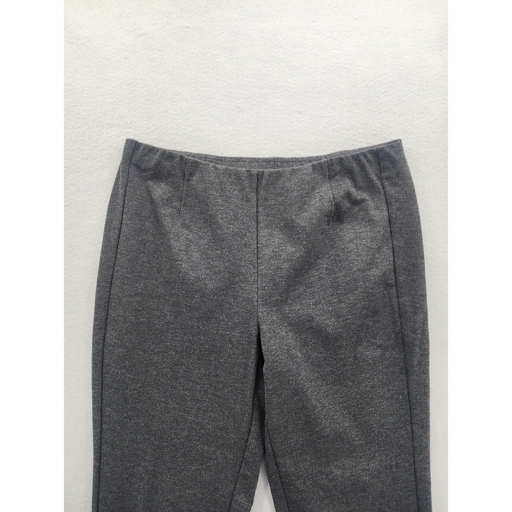 J. Jill Ponte Slim Leg Pants Gray Charcoal Heather Pull On Trousers Large Tall - Picture 3 of 11